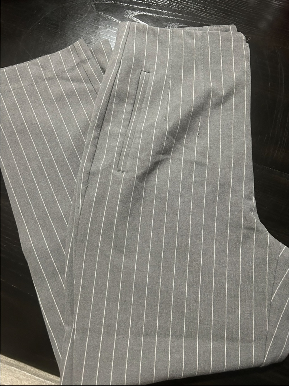 Gray Pinstripe Women’s Dress Pants